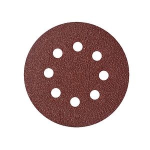 Mix 10 foi abrazive smirghel, rotunde, perforate, 125 mm x 125 mm, granulatie variata • Universal Fit