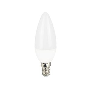 Set 10 becuri LED, E14, 25W, 4000K, plastic, model lumanare • Diall
