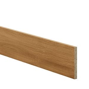 Plinta de bucatarie, PAL, stejar inchis, margine patrata, H.15 cm x l. 2,4 m x gros. 16 mm  GoodHome Chia