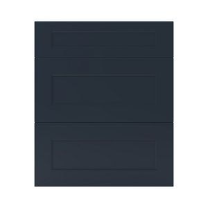 Front usa cu 3 sertare, 60 cm, albastru, mat • GoodHome Artemisia