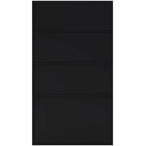 Front usa GOODHOME Pasilla, MDF, 40 x 72 cm, negru mat