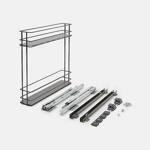 Corp Jolly retractabil, alb,  (l) 10.7 x (a) 48.6 x  (h) 53 cm   GoodHome Pebre