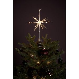 Varf de brad LED stea, 20cm