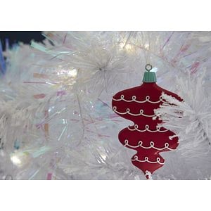 Decoratiune Glob orant vitage, rosu