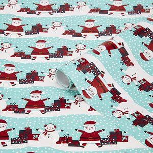 Hartie de impachetat cadouri brad, 70 cm x 4 m, multicolor