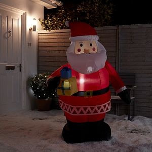 Decoratiune gonflabila Mos Craciun, 105 cm