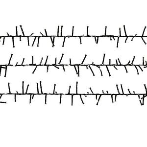 Instalatie brad LED UOML9118, 300 leduri, 8 functii, iluminat alb rece