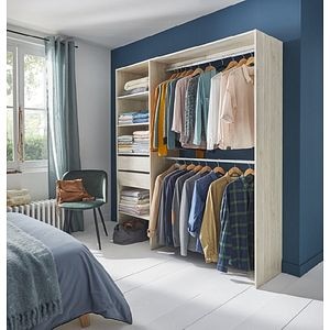 Kit dressing complet, stejar, 200 x 181 cm • Zodiak