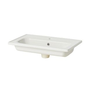 Lavoar baie ceramica, alb lucios, montare pe blat, 61,2 cm  • GoodHome Towan