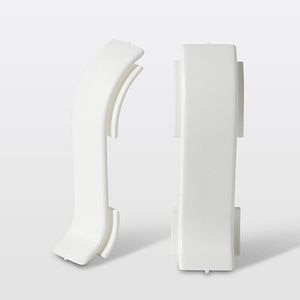 Accesorii imbinare plinta, PVC, 4.4 x 2.28 cm, 2 bucati, alb