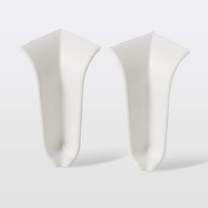 Coltar interior plinta GOODHOME, PVC, 5.66 x 2.76 cm, 2 bucati, alb