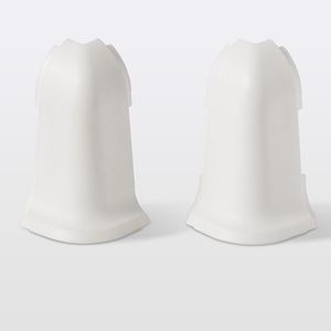 Coltar exteriorplinta GOODHOME, PVC, 5.67 x 2.93 cm, 2 bucati, alb