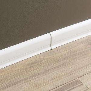 Accesorii imbinare plinta, PVC, alb, 5600 x 56 x 23.3 mm • GoodHome