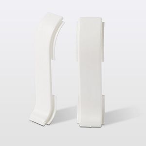 Accesorii imbinare plinta GOODHOME, PVC, 5.6 x 5.6 x 2.33 cm, 2 bucati, alb