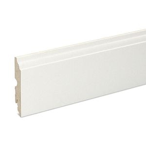 Plinta parchet, MDF, alb, 2200 x 90 x 16 mm • GoodHome