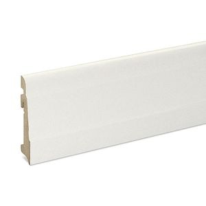 Plinta parchet, MDF, alb, 2200 x 100 x 19 mm • GoodHome