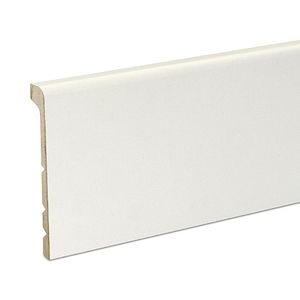 Plinta parchet, MDF, alb, 2200 x 138 x 26 mm • GoodHome