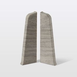 Colt plinta parchet, PVC, gri, 24 x 75 x 24 mm  GoodHome