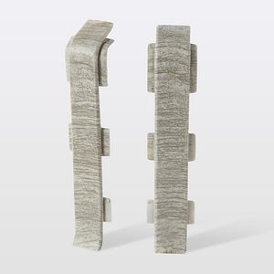 Accesorii imbinare plinta parchet, PVC, gri, 12 x 75 x 24 mm GoodHome