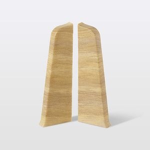 Terminatie plinta, PVC, gri, 75 x 24 mm • GoodHome