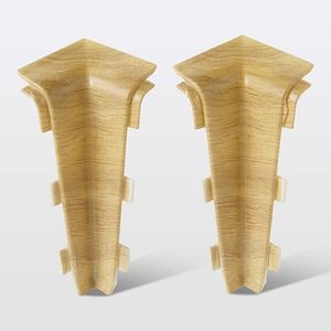 Coltar plinta, PVC, lemn, 80 x 75 x 31 mm • GoodHome