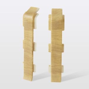 Accesorii imbinare plinta, PVC, lemn deschis, 75 x 24 mm • GoodHome