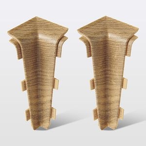 Coltar plinta, PVC, lemn natur, interior, 75 x 31 mm  GoodHome