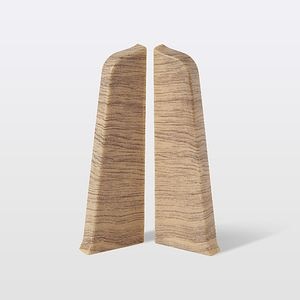 Terminatie plinta dreapta - stanga, PVC, lemn maro, 75 x 24 mm  GoodHome