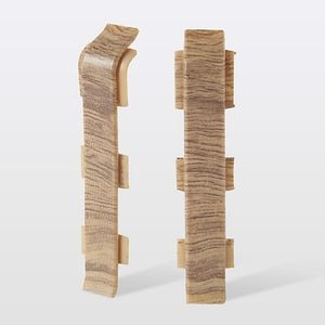 Accesorii imbinare plinta, PVC, lemn deschis, 75 x 24 mm • GoodHome
