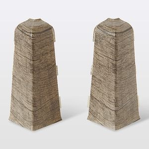 Coltar plinta, PVC, lemn, exterior, 75 x 30 mm  GoodHome