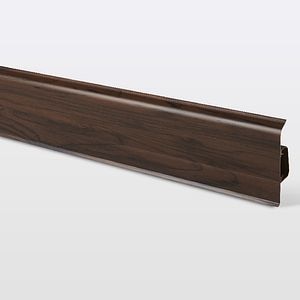 Plinta GoodHome, PVC, Decor 745, 220x7.5 cm, grosime 24 mm, maro inchis