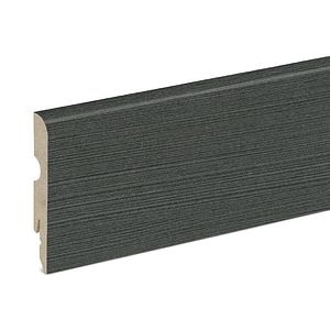 Plinta parchet, MDF, lemn, gri, 2200 x 80 x 13 mm • GoodHome