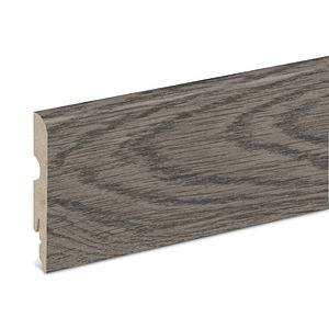 Plinta parchet, MDF, lemn, gri, 2200 x 80 x 13 mm • GoodHome