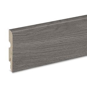 Plinta parchet, MDF, lemn, gri, 2200 x 80 x 13 mm • GoodHome