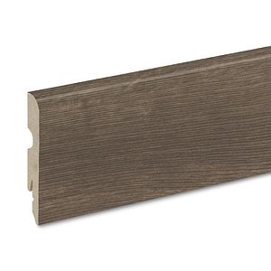 Plinta parchet, MDF, lemn, inchis, 2200 x 80 x 13 mm • GoodHome