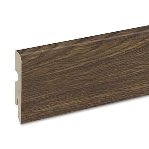 Plinta parchet, MDF, lemn, inchis, 2200 x 80 x 13 mm • GoodHome