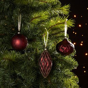 Glob Craciun, 8 cm, rosu