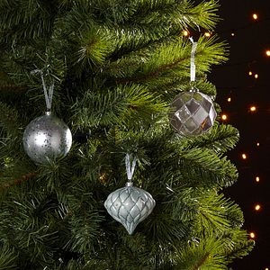 Glob Craciun diamant, 8 cm, aramiu