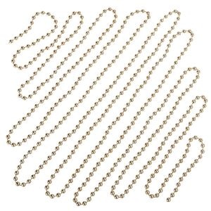 Decoratiune Craciun Sirag margele, 5 m, sampanie