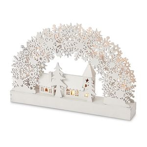 Decoratiune Biserica LED, alb