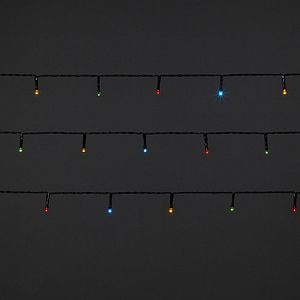 Instalatie Craciun 50 LED-uri, 5.2 m, pe baterie, lumina multicolora