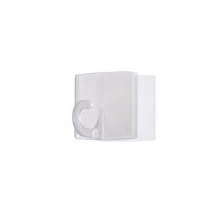 Accesoriu fixare ghirlanda, 1.4 x 1.8 cm, 20 bucati, alb