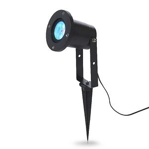 Proiector LED cu forme de craciun, 6W, metal, negru