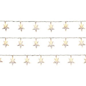 Ghirlanda luminoasa stele, 80 LED, 10 m, iluminare alb cald