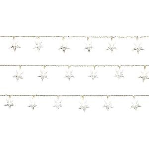 Ghirlanda luminoasa stele, 80 LED, 10 m, iluminare alb rece