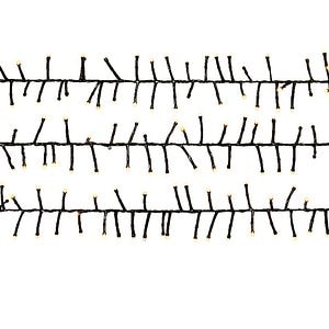 Instalatie Craciun interior/exterior, 300 LED-uri, 8 functii, alb cald