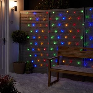 Perdea luminoasa, 120 LED, 2x1.5 m, iluminare color