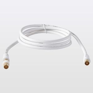 Cablu TV coaxial mufat, aurit, conductor cupru, 1.5 m • Blyss