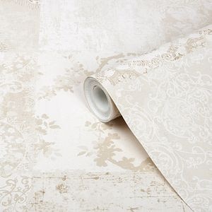 Tapet GOODHOME Meral, 53 x 1000 cm, model Damask, bej, 5.2 mp