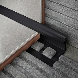 Profil interior semirotund DIALL, 9 mm, PVC, negru